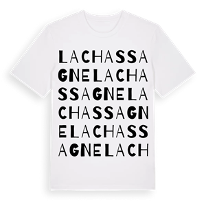 La Chassagne ordlek t-shirt – ekologisk bomull t-shirt från Pinshirt