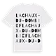 La Chaux-du-Dombief ordlek t-shirt