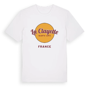 La Clayette cirkel t-shirt – ekologisk bomull t-shirt från Pinshirt