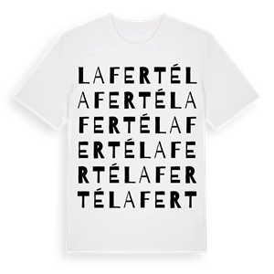 La Ferté ordlek t-shirt – ekologisk bomull t-shirt från Pinshirt