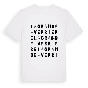 La Grande-Verrière ordlek t-shirt – ekologisk bomull t-shirt från Pinshirt