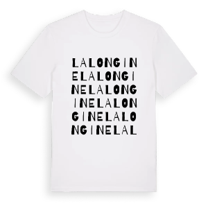 La Longine ordlek t-shirt – ekologisk bomull t-shirt från Pinshirt