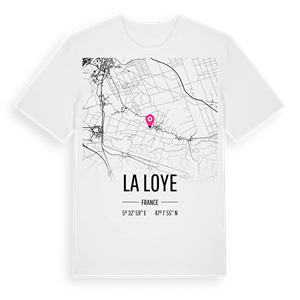 La Loye karta t-shirt – ekologisk bomull t-shirt från Pinshirt