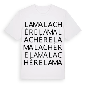 La Malachère ordlek t-shirt – ekologisk bomull t-shirt från Pinshirt