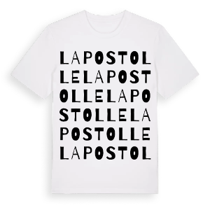 La Postolle ordlek t-shirt – ekologisk bomull t-shirt från Pinshirt