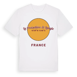La Proiselière-et-Langle cirkel t-shirt – ekologisk bomull t-shirt från Pinshirt