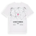 La Roche-Vanneau karta t-shirt