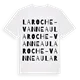La Roche-Vanneau ordlek t-shirt