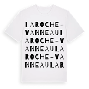 La Roche-Vanneau ordlek t-shirt – ekologisk bomull t-shirt från Pinshirt