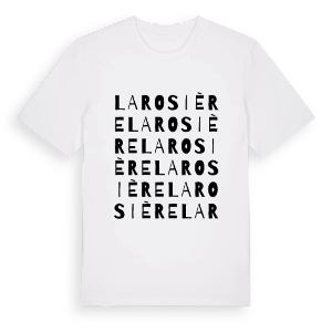 La Rosière ordlek t-shirt – ekologisk bomull t-shirt från Pinshirt