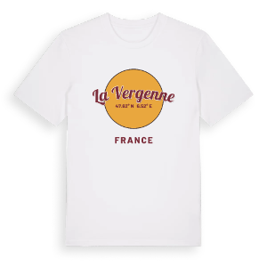 La Vergenne cirkel t-shirt – ekologisk bomull t-shirt från Pinshirt