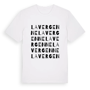 La Vergenne ordlek t-shirt – ekologisk bomull t-shirt från Pinshirt
