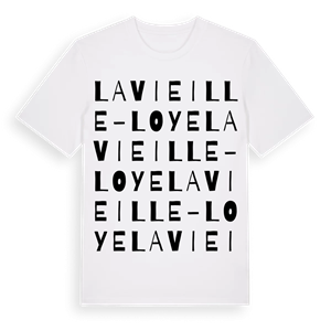 La Vieille-Loye ordlek t-shirt – ekologisk bomull t-shirt från Pinshirt