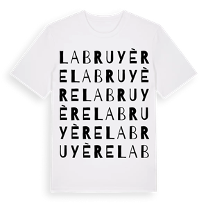 Labruyère ordlek t-shirt – ekologisk bomull t-shirt från Pinshirt