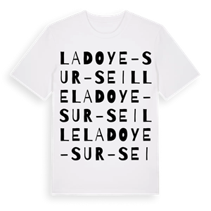 Ladoye-sur-Seille ordlek t-shirt – ekologisk bomull t-shirt från Pinshirt
