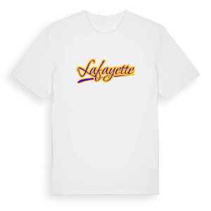 Lafayette baseball t-shirt – ekologisk bomull t-shirt från Pinshirt