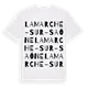 Lamarche-sur-Saône ordlek t-shirt