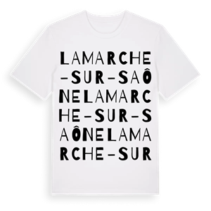 Lamarche-sur-Saône ordlek t-shirt – ekologisk bomull t-shirt från Pinshirt