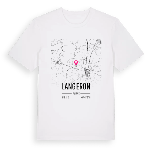 Langeron karta t-shirt – ekologisk bomull t-shirt från Pinshirt