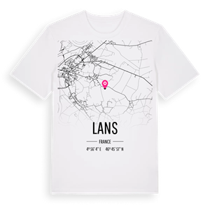 Lans karta t-shirt – ekologisk bomull t-shirt från Pinshirt