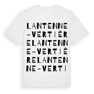 Lantenne-Vertière ordlek t-shirt – ekologisk bomull t-shirt från Pinshirt
