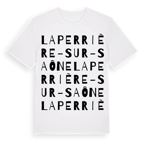 Laperrière-sur-Saône ordlek t-shirt – ekologisk bomull t-shirt från Pinshirt