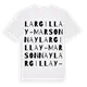 Largillay-Marsonnay ordlek t-shirt