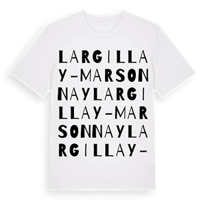 Largillay-Marsonnay ordlek t-shirt – ekologisk bomull t-shirt från Pinshirt