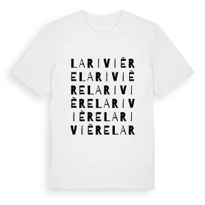 Larivière ordlek t-shirt – ekologisk bomull t-shirt från Pinshirt