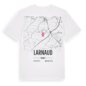 Larnaud karta t-shirt – ekologisk bomull t-shirt från Pinshirt