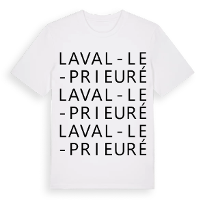 Laval-le-Prieuré ordlek t-shirt – ekologisk bomull t-shirt från Pinshirt