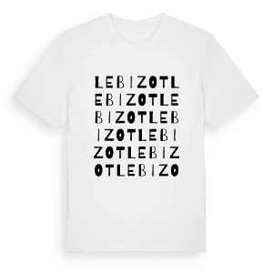 Le Bizot ordlek t-shirt – ekologisk bomull t-shirt från Pinshirt