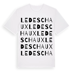 Le Deschaux ordlek t-shirt – ekologisk bomull t-shirt från Pinshirt
