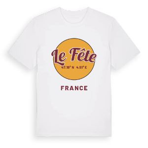 Le Fête cirkel t-shirt – ekologisk bomull t-shirt från Pinshirt
