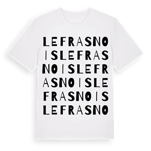 Le Frasnois ordlek t-shirt – ekologisk bomull t-shirt från Pinshirt