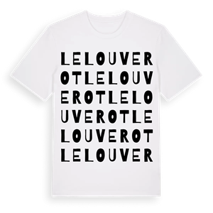 Le Louverot ordlek t-shirt – ekologisk bomull t-shirt från Pinshirt