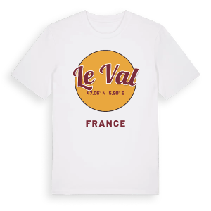 Le Val cirkel t-shirt – ekologisk bomull t-shirt från Pinshirt