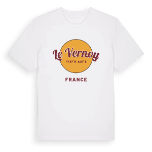 Le Vernoy cirkel t-shirt – ekologisk bomull t-shirt från Pinshirt