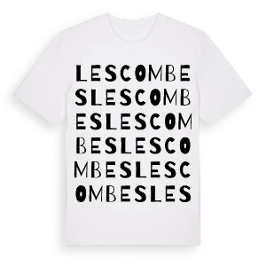 Les Combes ordlek t-shirt – ekologisk bomull t-shirt från Pinshirt