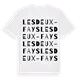 Les Deux-Fays ordlek t-shirt