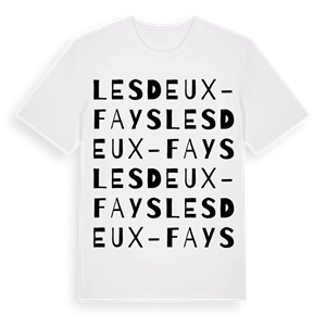 Les Deux-Fays ordlek t-shirt – ekologisk bomull t-shirt från Pinshirt