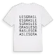 Les Gras ordlek t-shirt