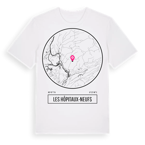 Les Hôpitaux-Neufs t-shirt – ekologisk bomull t-shirt från Pinshirt