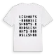 Les Monts-Ronds ordlek t-shirt