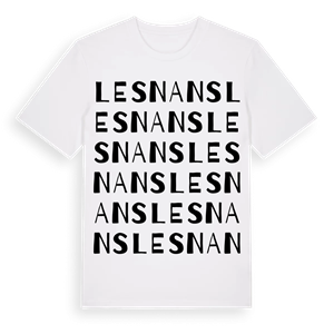 Les Nans ordlek t-shirt – ekologisk bomull t-shirt från Pinshirt
