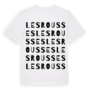 Les Rousses ordlek t-shirt – ekologisk bomull t-shirt från Pinshirt