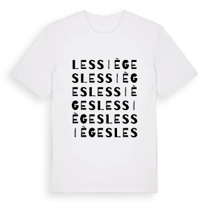 Les Sièges ordlek t-shirt – ekologisk bomull t-shirt från Pinshirt