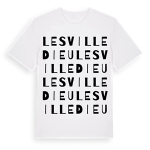 Les Villedieu ordlek t-shirt – ekologisk bomull t-shirt från Pinshirt