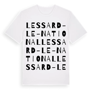 Lessard-le-National ordlek t-shirt – ekologisk bomull t-shirt från Pinshirt