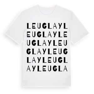 Leuglay ordlek t-shirt – ekologisk bomull t-shirt från Pinshirt